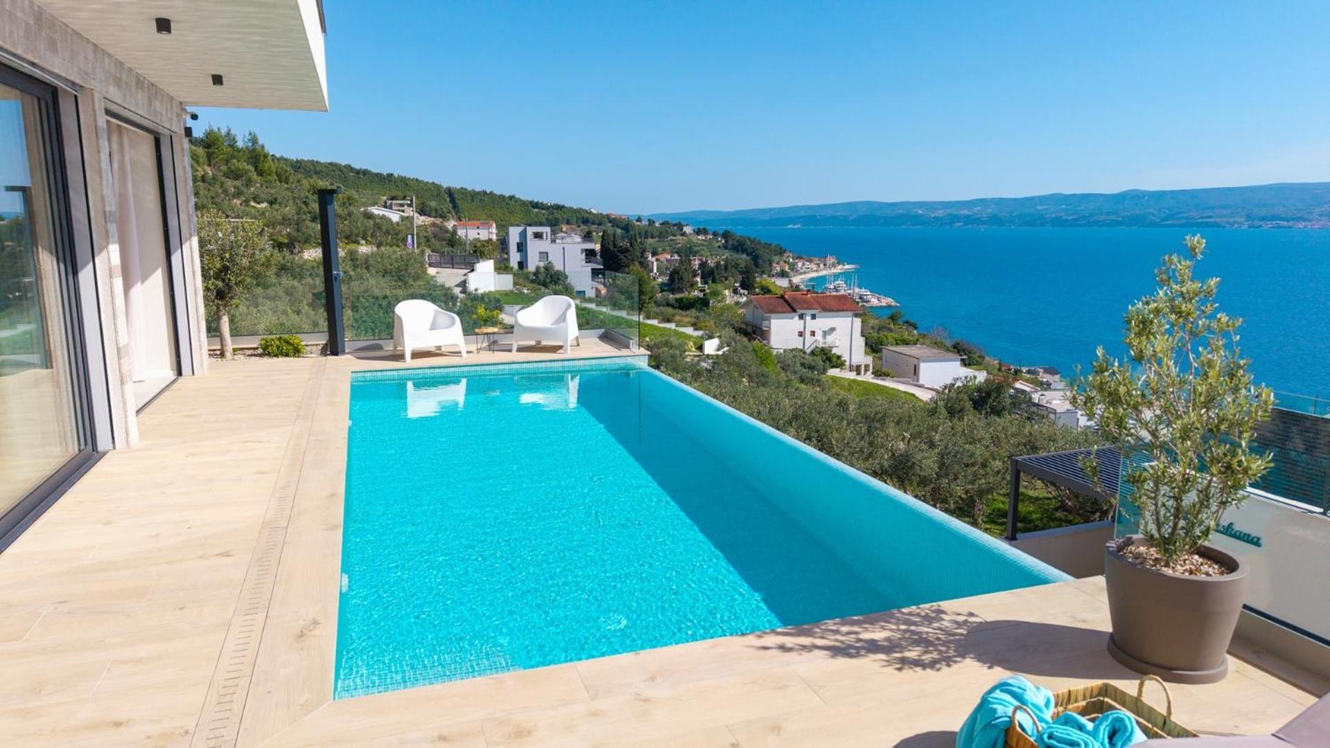 New! Ocean View Villa イェセニツェ エクステリア 写真